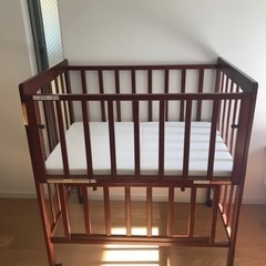 【一品限り✨】ヤトミ　ミニベビーベッド　ハピネス⭐︎ ヤトミ ベビーベッド ハピネス 家具の中古が安い！激安で譲り