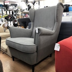 ゆったり座れる】IKEA 1人掛けソファー グレー【トレファク上福岡】