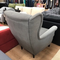 ゆったり座れる】IKEA 1人掛けソファー グレー【トレファク上福岡】