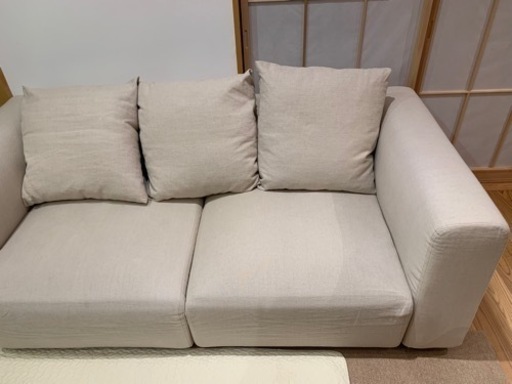 無印良品　ユニットソファ　アーム付