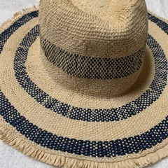 #ツバ大きめ#UVカット#麦わら帽子#リゾート#新品未使用の画像