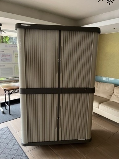 分解済み！ホームロッカーワイド2段中古 ロッカー物置 ベランダ物置　市内お届け無料！