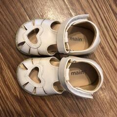明日までの出品プティマイン 美品 ハート サンダル  13センチ 13 子供靴 子供服の画像