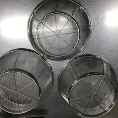 大きな ザル 直径25cm 3個セット 業務用調理機具の画像