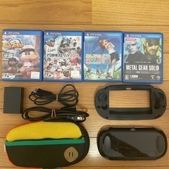 【美品】PS Vita   純正充電器＋カバー&ケース＋ソフト×4