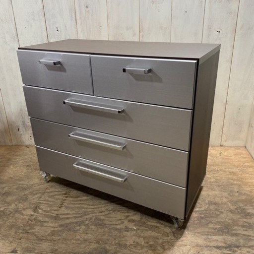 11/13 終 日本家具産業振興会 キャスター付きチェスト 4段 チェスト タンス 収納家具 菊倉HG