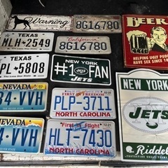 1プレート¥2,000🇺🇸ブリキナンバープレート看板壁掛けインテ...