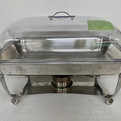 チェーフィングディッシュ ビュッフェ バイキング ステンレス　ユキワ YUKIWA ユキワ 宴会 ビュッフェ バイキング ステンレス製 木柄角チェー