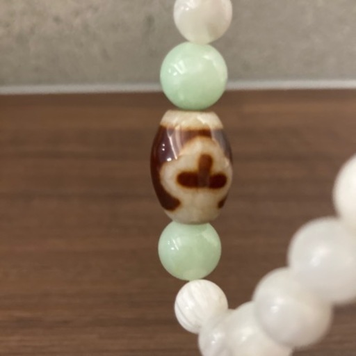菩提天珠　ブレスレット　白