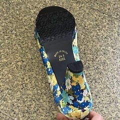 【新品】花柄パンプスの画像