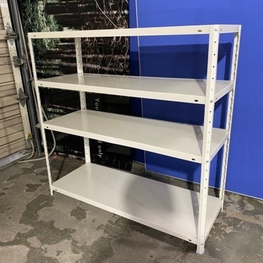 10/18終 YA スチールラック 4段 W1210×D460×H1220mm 収納棚 ラック シェルフ 菊倉NS