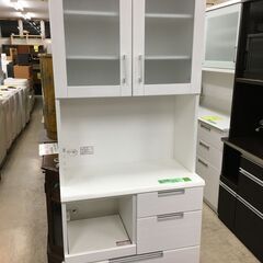 ★美品★80cm幅　ニトリ キッチンボード ダリア 80KB WH レンジ台 ニトリ キッチンボード DAHLIA ダリア 幅80cm 収納家具 I037