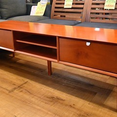 ★未使用アウトレット！★北欧ビンテージ風　マホガニー　テレビボード　150ｃｍ　相模原　横浜　神奈川　AVボード　テレビ台ヴィンテージ 
