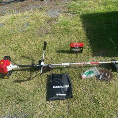 草刈機　ガスボンベ式　専用ボンベ3本付き　ニチネン　ガスカル　GKC-2の画像