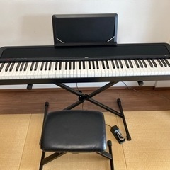 Korg 電子ピアノB1  イス•スタンド付きの画像