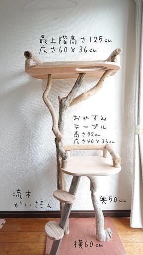 流木キャットタワー『森の隠れ家』