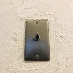 新品　トグルスイッチ&プレート　インダストリアル　アンティーク　レトロの画像