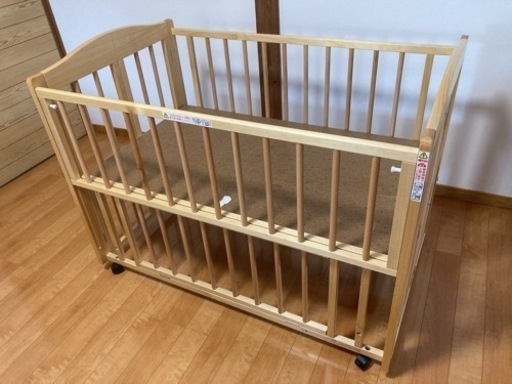 折りたたみ式ベビーベッド　レギュラーサイズ　取扱説明書付き