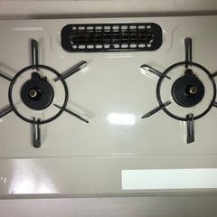 【横浜市内限定・自車配送のみ受付】都市ガス リンナイ ガスコンロ 左強火力 KG34NBEL 13A 中古 動作OKの画像