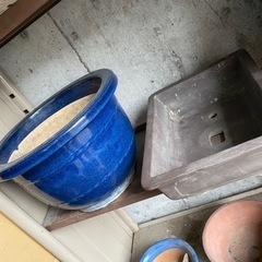 素焼き植木鉢　大・小の画像