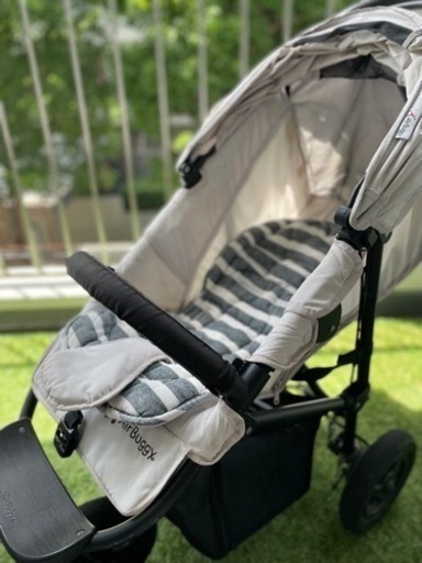 ■値下げ中！8/21迄!!■AirBuggy ココ ブレーキ/アイボリー/レインカバー付