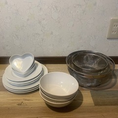 小皿、お皿、食器、どんぶり、ざる　全部セット
