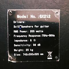 Model　No: GX212の画像