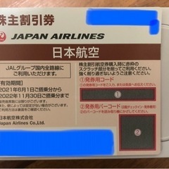JAL優待券２枚の画像