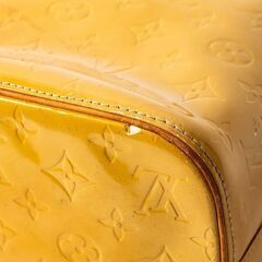 LOUIS VUITTON ヒューストン モノグラムヴェルニ イエロー 品番v21-456の画像