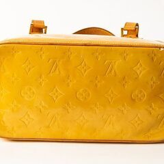 LOUIS VUITTON ヒューストン モノグラムヴェルニ イエロー 品番v21-456の画像