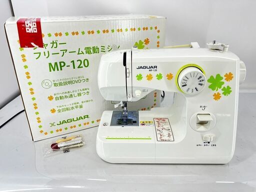 【美品】コンピューターミシン JAGUAR MP-120 電動ミシン ジャガー  /  AJ-0318-N1