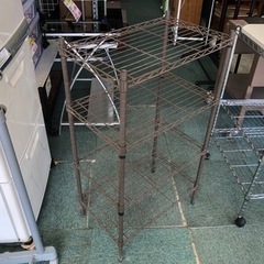 【リサイクルサービス八光　田上店】ブラウン　4段メタルラックの画像