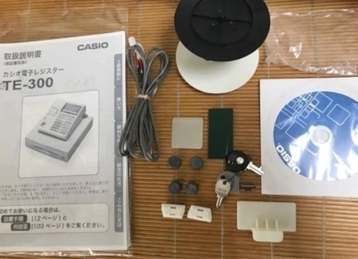 CASIO    レジスター　TE-300中古です　設定無料　340