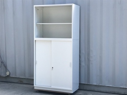 美品！オフィスキャビネット◇事務用◇スチール書庫◇書棚◇ホワイト◇K89