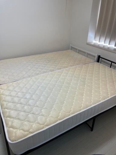 使用1年◆美品◆バラ売り要相談◆パイプベッド◆ポケットコイルマットレス