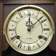 アイチ 壁掛け 振り子時計 5390 ゼンマイ式 高性能クロック 日本製 柱