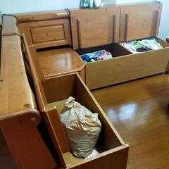 【収納型ダイニングテーブルセット】の画像