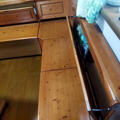 【収納型ダイニングテーブルセット】の画像