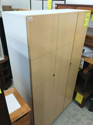 大収納！　ｼｭｰｽﾞﾎﾞｯｸｽ　W1120×D400×H1920mm　クリーニング済　靴箱　収納　ブラウン　