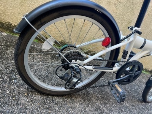 使用半年 室内保管 6段変速 20インチ 折りたたみ 自転車 20型 20形 6スピード