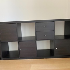 IKEA キャビネットセット（２x４キャビネット、１x４キャビネット、ミラー）の画像
