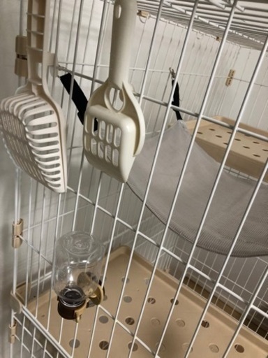 猫ケージ　他　猫砂　ペットシーツなど　まとめて