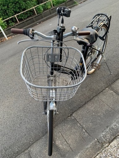 27インチ・シティーサイクル,オートライト　黒　美品