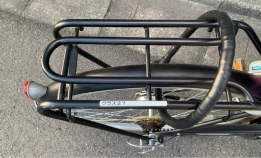 27インチ・シティーサイクル,オートライト　黒　美品