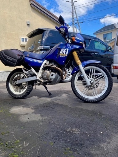 （受け渡し者決定しました）実動オンオフ両用HONDA AX-1 パニヤケース付き!