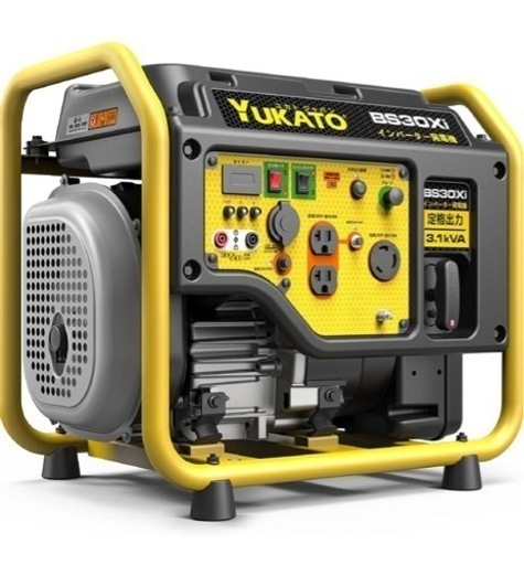 インバーター発電機 高性能 定格出力3.1kVA オープン型 静音 ガソリン発電機 正弦波 50Hz/60Hz切替 約23.5kg