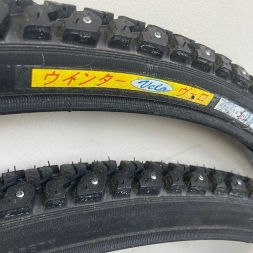 自転車用スパイクタイヤ 26インチ ママチャリに 2つ