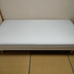 ※取引中※【無印良品】シングルベッド(木製26cm脚付き)