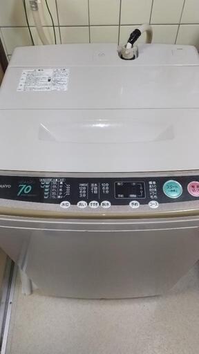 受け渡し者様決定しました。洗濯機 SANYO 7kg  場所指定相談可