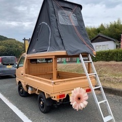 スズキ　キャリー　イタリア製ルーフテント装備の画像
